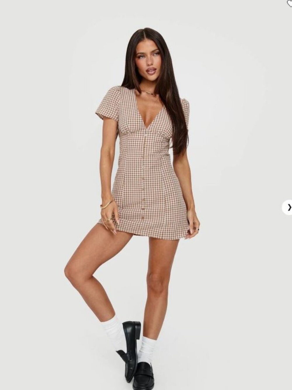 Princess Polly Loveliness Check Playsuit